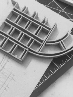Process model of a waffle slab